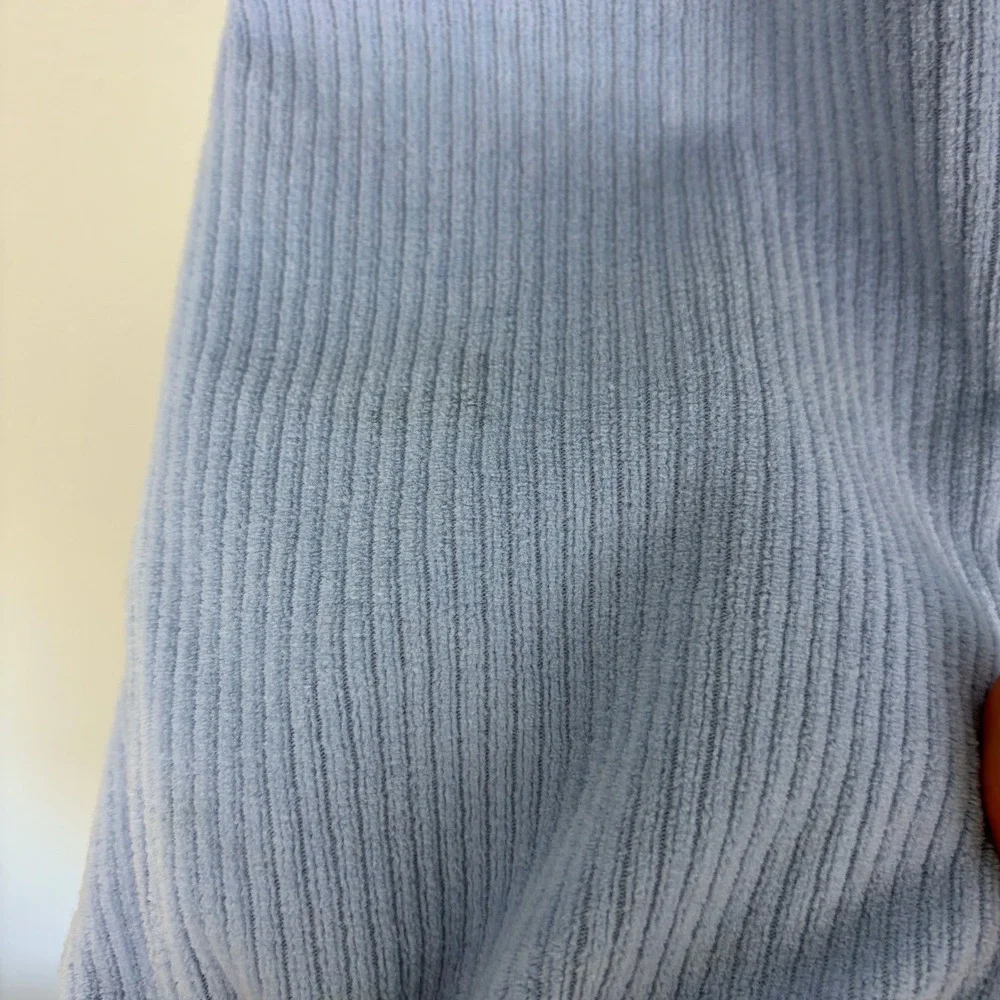 Aerie Groove-On Velour Crop Jacket Monaco Blue Casual Cozy Soft Girl Size Small